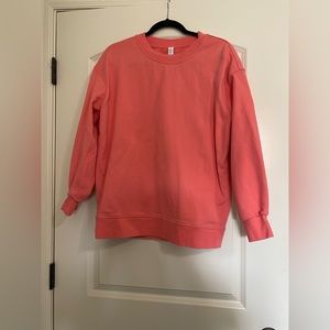 Oversized crew neck sweatshirt